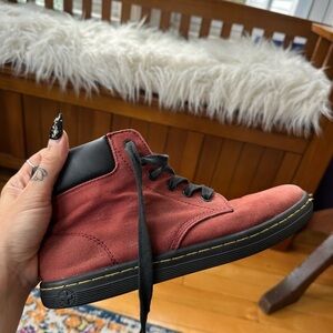 Dr. Martens Maroon and Black boots